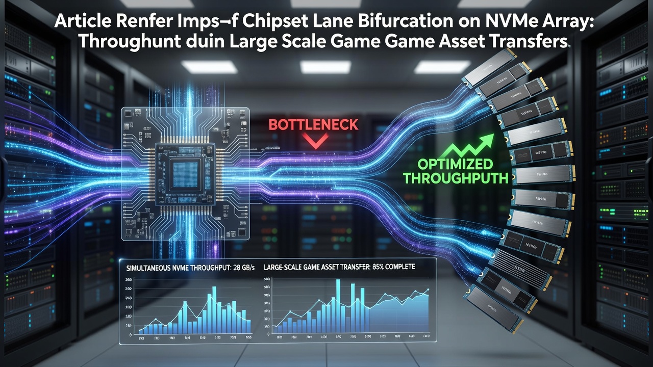 PCIe lane bifurcation diagram showing chipset routing options for multiple NVMe drives
