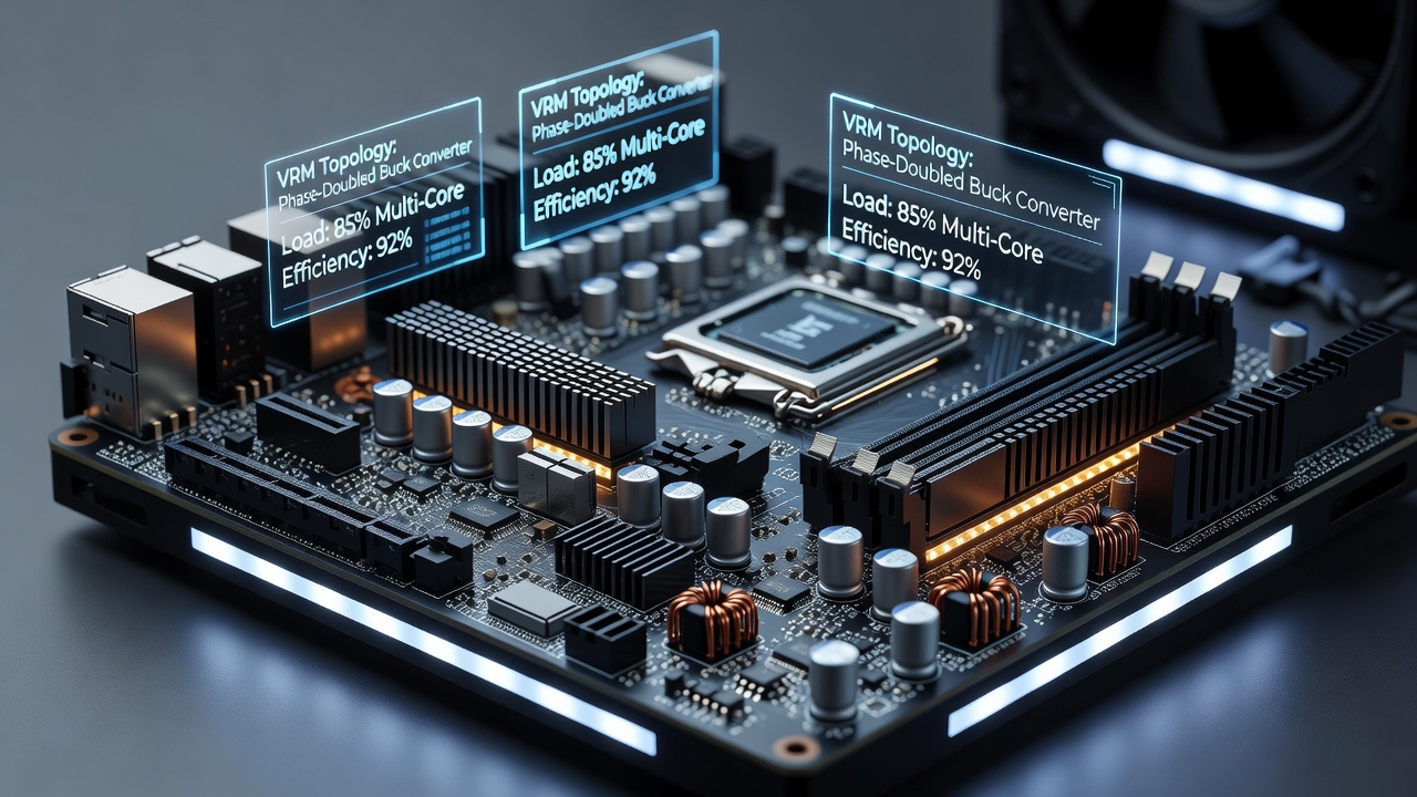 Voltage regulation module layouts and phase configurations examined in compact ITX gaming motherboards
